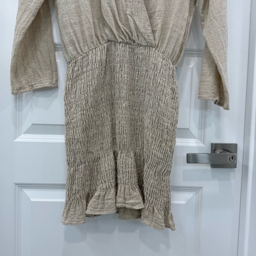 EUC ZARA Linen Blend Mini Dress - Picture 8 of 10